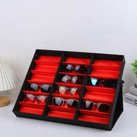 Lmamba Offre Spéciale Vente en Gros et au Détail Présentoir de Magasin Boîte de Rangement Plateau Vitrine Pliable pour Lunettes de Soleil