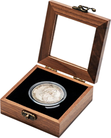 Boîte de présentation pour pièces de monnaie en bois de noyer, avec charnières et accessoires en bois, 8400 pièces, boîte d'emballage pour pièces de monnaie en bois.