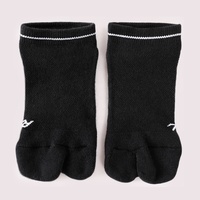 Chaussettes de sport antibactériennes à fond épais, chaussettes courtes à la cheville, séparées en deux doigts