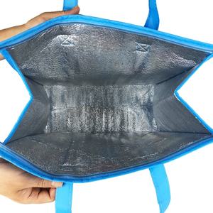 Tas Supermarket Lucu dengan Ritsleting Tas Pendingin Makan Siang Beku Grosir Dapat Digunakan Kembali Tas Pendingin Terisolasi Lembut - Product Image 6