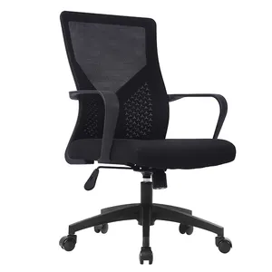 Chaise de bureau ergonomique moderne de confort d'ordinateur bon marché d'accoudoir de direction de qualité de luxe de pivot de maille de dossier haut