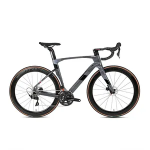 Carbon Kies Fahrrad 700 * 18C Reifen Carbon Fiber Raod Bike Übung stationär 2022 Top Verkauf Racing Disc Brake Erwachsenen Rennrad