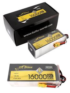 แบตเตอรี่ TATTU แท้ ความจุ 10000mAh 12000mAh 16000mAh 22000mAh 25C 20C 15C 6S แบตเตอรี่ลิเธียมสำหรับโดรนเกษตร - Product Image 4