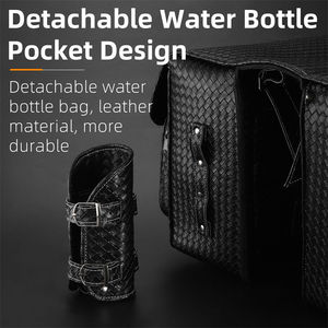 Sacoche de vélo WEST BIKING 20L grande capacité, double compartiment zippé, facile à installer, étanche, pour voyage - Product Image 5