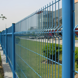 New Kim Loại An Ninh Mạ Kẽm 3D Cong Hàn Dây Lưới Bảng Điều Chỉnh Hàng Rào Cho Đường Vườn Land Trường Sân Chơi - Product Image 1
