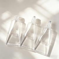 Flacon pulvérisateur en verre plat de 10 ml en forme de dentifrice avec bouchon à vis, pompe à fine brume sérigraphiée pour emballages cosmétiques et de parfum