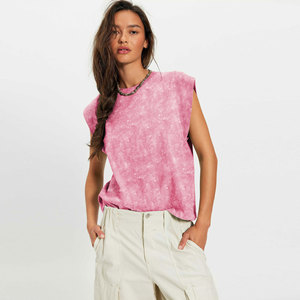Nuovi Arrivi Estivi Trendy Europei e Americani: Top Senza Maniche con Collo Tondo, Vestibilità Comoda e Casual per Donne - Product Image 1