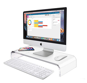 Soporte de monitor acrílico, <span class=keywords><strong>para</strong></span> <span class=keywords><strong>internet</strong></span>, caf, plexiglás, pc, escritorio - Product Image 1