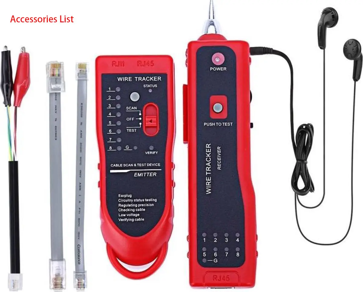 Line Finder Draad Tester Netwerk Kabel Diagnose Tester Fiber Fix Sx Os RJ45 RJ11 Multifunctionele Intelligente Lijn Checker