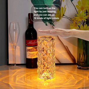 Wholesale 16 Colors Handicraft Multi-Functional <b>LED</b> Rose <b>Light</b> Touch Table Lamp <b>for</b> Bedroom Decor Christmas <b>Home</b> Party <b>Lights</b> - Product Image 5