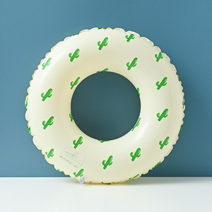 Tanyozhe Cactus Swimming Ring For Children Thickened Anti Rollover Float With Pattern Design - Product Image 3