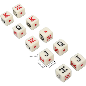 Bán Buôn Tùy Chỉnh 16Mm Poker Xúc Xắc Ngà Tone Nhiều Màu Nhân Vật Phim Hoạt Hình Chữ Tròn Góc Xúc Xắc - Product Image 6