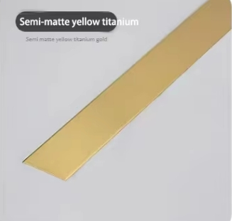 Semi-matte yellow titanium
