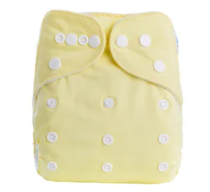 Reusable Cloth Diaper Wholesale Cheapest Pocket Cloth Nappy Solid Color Organic Waterproof Washable Reusable Baby Cloth Diaper In Bulk