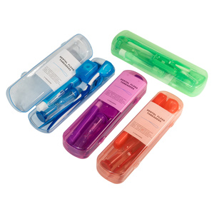 Sac en filet Kit de nettoyage des dents orthodontique Paquet de bouteilles en plastique Kit orthodontique Boîtier en plastique Kit de <span class=keywords><strong>brosse</strong></span> à dents orthodontique - Product Image 2