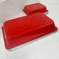 Barquettes en aluminium pleine taille OEM avec couvercle en aluminium, barquettes jetables en PET de qualité alimentaire pour barbecue et rôtissage de dinde, échantillons gratuits