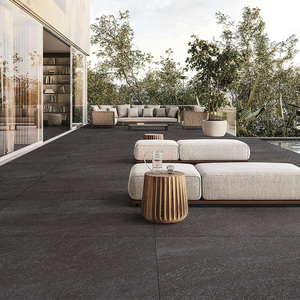 Piastrelle in Gres Porcellanato Effetto <span class=keywords><strong>Ardesia</strong></span> Nero Opaco Antiscivolo 600x600 per Pavimenti di Casa, Soggiorno, Ingresso e Ristrutturazioni - Product Image 2