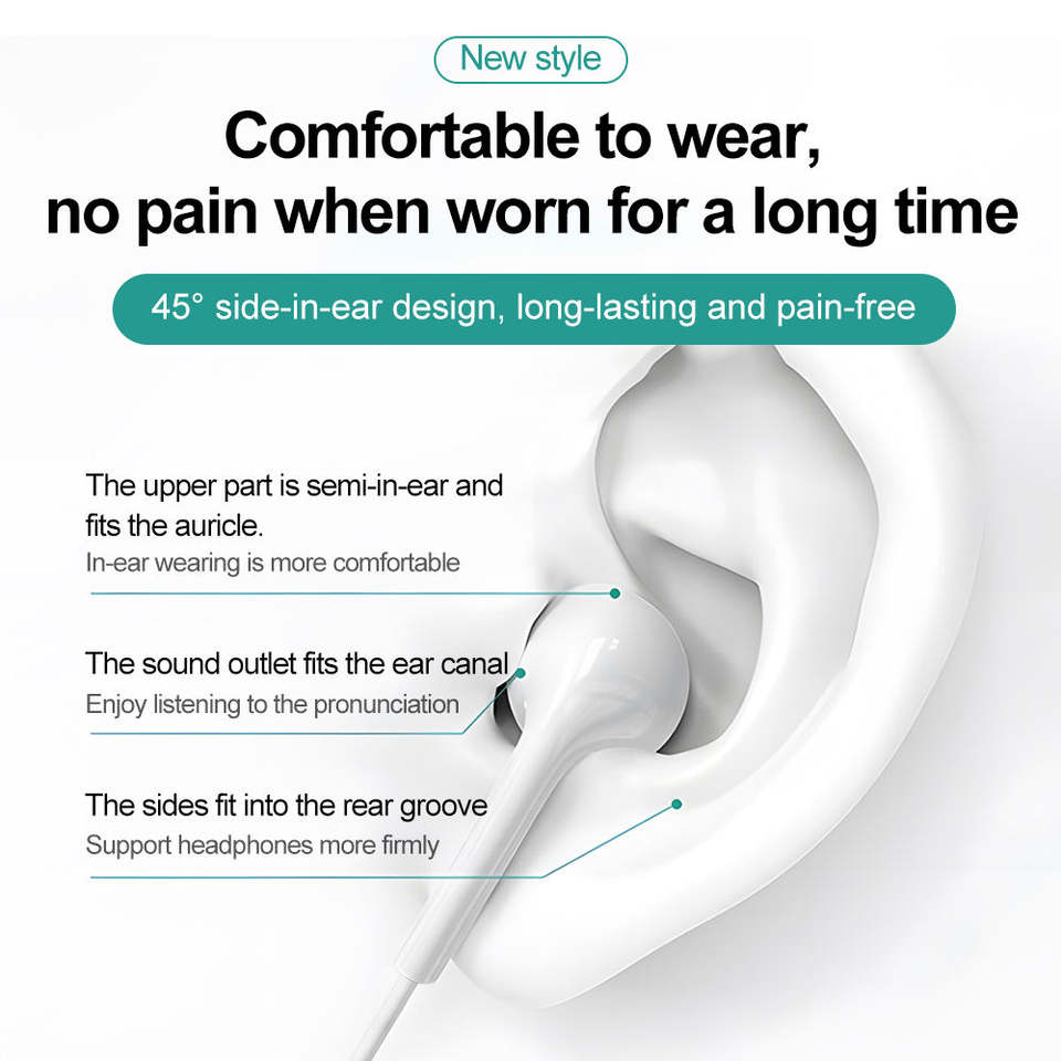 Original Type-C Earphones Wired Headphone - Image 3