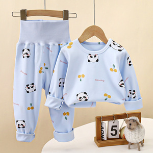 Nuovo Set di Pantaloni Autunnali a Vita Alta per Bambini, <span class=keywords><strong>Pigiami</strong></span> per Ragazzi e Ragazze, Abbigliamento Tinto in Capo con Stampa a Maniche Lunghe per Casa - Product Image 1