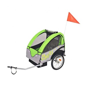 Remolque de bicicleta plegable resistente al aire libre para niños - Product Image 4