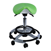 Chaise pivotante réglable moderne pour hôpital, atelier, école, chambre à coucher – Tabouret ergonomique de dentiste en acier inoxydable à mémoire de forme