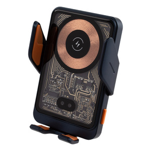 Nuevo diseño magnético coche cargador inalámbrico 15 W teléfono móvil coche teléfono soporte bobina inducción - Product Image 1