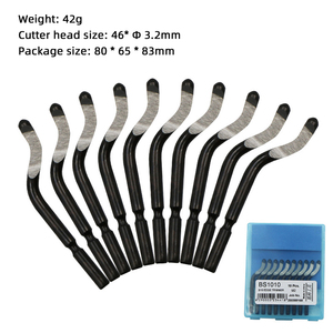 1 Bộ Dụng Cụ Cạo Nhám Tay Cầm Cố Định Bằng Nhựa NB1100 + 10 Lưỡi Dao BS1010 Dụng Cụ Cắt Tỉa, Làm Sạch, Khử Gờ - Product Image 4