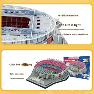 Rompecabezas 3D <span class=keywords><strong>de</strong></span> Trofeos <span class=keywords><strong>de</strong></span> la <span class=keywords><strong>Liga</strong></span> <span class=keywords><strong>de</strong></span> Fútbol, Modelo <span class=keywords><strong>de</strong></span> Campo <span class=keywords><strong>de</strong></span> Fútbol <span class=keywords><strong>de</strong></span> Papel Simulado, Regalo <span class=keywords><strong>de</strong></span> Cumpleaños para Niños, Juguete <span class=keywords><strong>de</strong></span> Ensamblaje sin Pegamento - Product Image 4