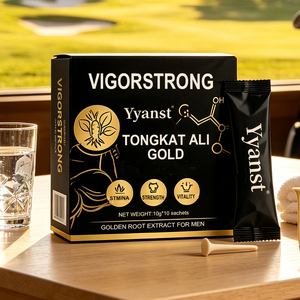 กาแฟสกัดรากตองกัตอาลีพรีเมียมโกลด์ สำหรับผู้ชาย 10 กรัม*10 ซอง บรรจุกล่องสีดำทอง สำหรับเพิ่มพลังงาน ความแข็งแรง และความมีชีวิตชีวาในทุกวัน รับผลิตแบบ OEM - Product Image 5
