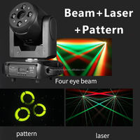 Projecteur de scène hybride multifonction 120W à tête mobile, Wash et Laser à motifs, pour DJ, discothèque, KTV, événement