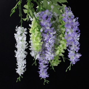 Ramo de Flores Artificiales de Glicinia de Seda, 96 Piezas, Decoración para Techo de Boda - Product Image 3