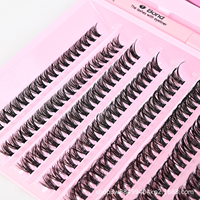 Meilleures ventes : Kit de cils réutilisables DIY 30D 40D grande capacité, cils épais et longs, épaisseur 0,07 mm, tige en coton noir