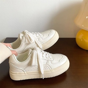 Calzado Deportivo y de Ocio para Estudiantes, con Suela Gruesa, Estilo Versátil, Color Blanco, Nueva Colección Primavera 2025 - Product Image 3