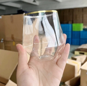 <span class=keywords><strong>Verre</strong></span> à <span class=keywords><strong>vin</strong></span> en plastique <span class=keywords><strong>sans</strong></span> <span class=keywords><strong>pied</strong></span> en forme de diamant jetable 12 Oz Tasse à <span class=keywords><strong>vin</strong></span> whisky en plastique transparent <span class=keywords><strong>incassable</strong></span> recyclable et <span class=keywords><strong>sans</strong></span> BPA - Product Image 4