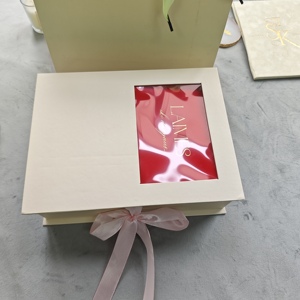 Caja de Regalo con Tarjetas de Agradecimiento Personalizadas con Aroma <span class=keywords><strong>y</strong></span> Terciopelo, Caja Vacía con Mensaje Personalizado, Caja para Empaque de Bodas <span class=keywords><strong>y</strong></span> Fiestas - Product Image 3