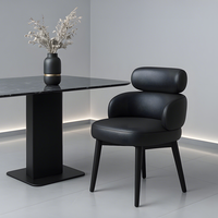 Chaises de salle à manger de luxe italiennes, nouvelles, pour hôtels, restaurants, salles de conférence, avec dossiers en cuir, confortables et durables