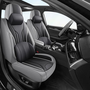 Funda de Asiento de Coche Prisma Full Surround, Juego Completo de Cuero Perforado de Primera Calidad, Estilo Ejecutivo de Lujo para las Cuatro Estaciones - Product Image 3