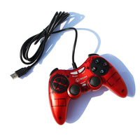 Manette de jeu filaire Double choc Contrôleur USB filaire Joystick pour PC Manette de jeu Manette de jeu
