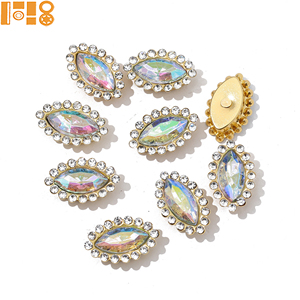 Nouveauté : Bordure en strass en cristal <span class=keywords><strong>marquise</strong></span> acrylique 5*10, strass cousus à la main, strass en vrac, accessoires de vêtements DIY, vente en gros - Product Image 3