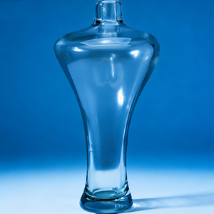 New Transparent Narrow Mouthed Floor <b>Standing</b> Glass <b>Vase</b> for Home Decoration Expensive Glass - Product Image 6