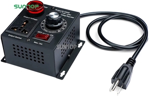 Biến điều khiển tốc độ SCR điều khiển điện áp phù hợp cho quạt <span class=keywords><strong>Router</strong></span> động cơ điện trở lại AC 120V 220V/ 15A/ 4000W max - Product Image 3