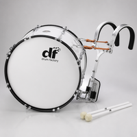 Tambour basse de fanfare 24 pouces avec coque en bois pour fanfare, fanfare scolaire, défilé, performance, vente en gros