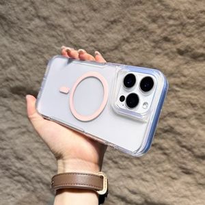 Hot Deals Magnetic Transparent Safe Wireless Charger Mag Cell Phone Case Anti Yellow Mobile Phone Back Cover para Vivo x27 pouch - Product Image 2