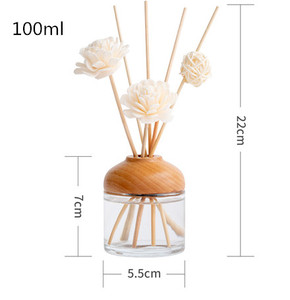 Chai Khuếch Tán Thủy Tinh Hình Tròn Màu Trắng Trong Suốt Sang Trọng Rỗng 100Ml Bán Sỉ Có Nắp Vặn - Product Image 6