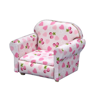 1:12 casa delle bambole casa delle bambole mini modello di mobili soggiorno micro scena 12 punti divano singolo amore - Product Image 1