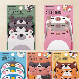 Moshi Moshi <b>Sticky</b> Memo Pads 15 Sheets Die-Cut Animal Design Self-Adhesive <b>Notes</b> for School Office - Product Image 5