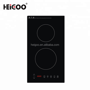 Fabricant chinois de cuisinière à induction électrique verticale intégrée 3000W 2 brûleurs avec bobine en cuivre pur - Product Image 1
