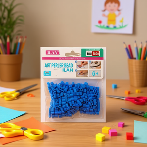 Perline Art Perler ILAN 5x5mm Blu Cielo 300 Pezzi, Perline per Lavoretti Fai-da-Te per Bambini - Product Image 3