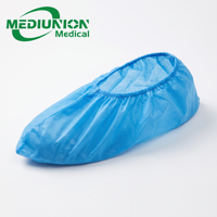 Mediunion Couvre-chaussures jetables en PP non tissé, anti-poussière, pour clinique, hôpital, transformation alimentaire, salon, laboratoire, certifié CE