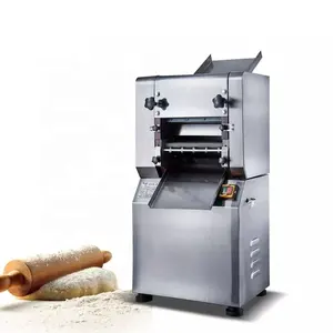 25 키로그램/시간 전기 상업 피자 반죽 롤러 기계 베이커리 반죽 sheeter 기계 가격 파스타 만드는 기계 메이커